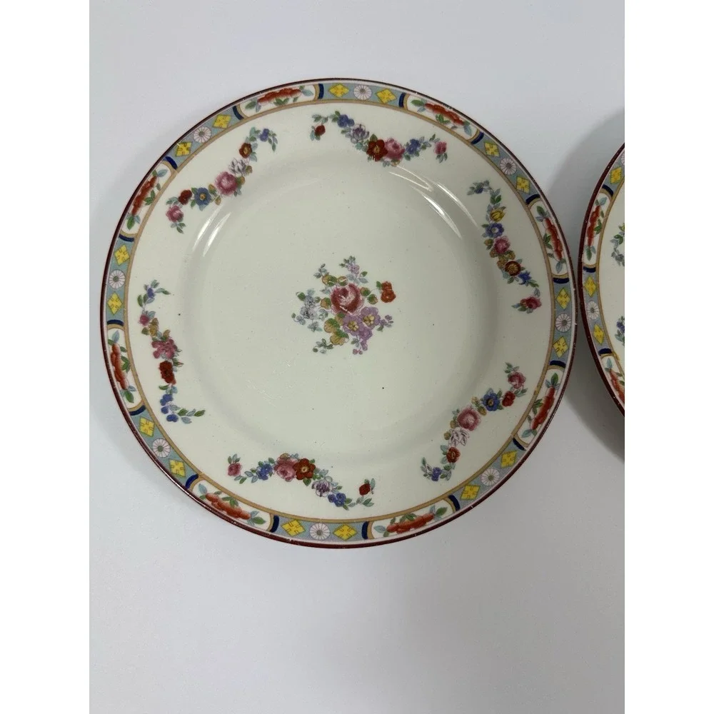 J G Meakin Hanley England Bread Plates 6 3/4